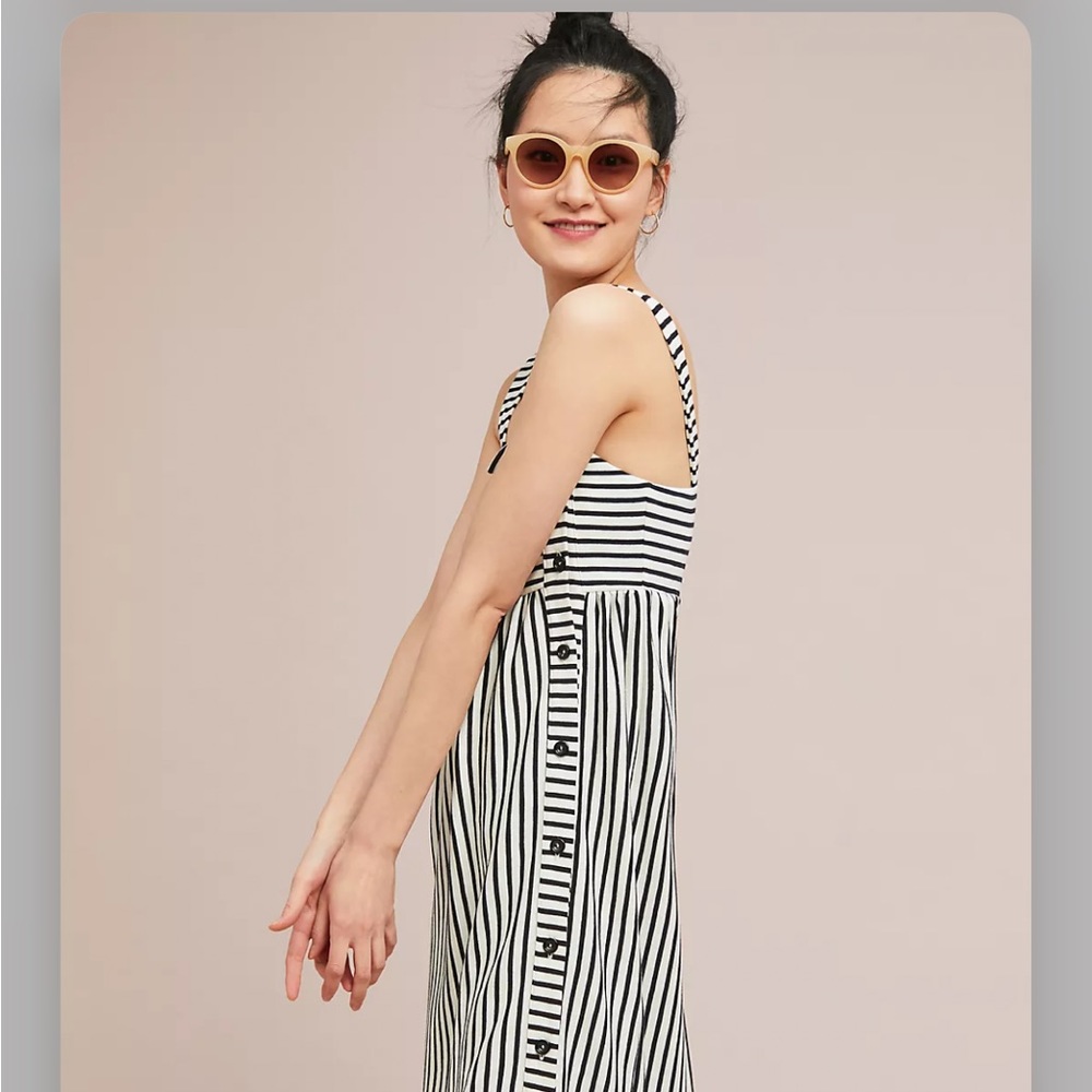 Anthropologie Fiona Striped Midi Dress NWT - Picture 4 of 5